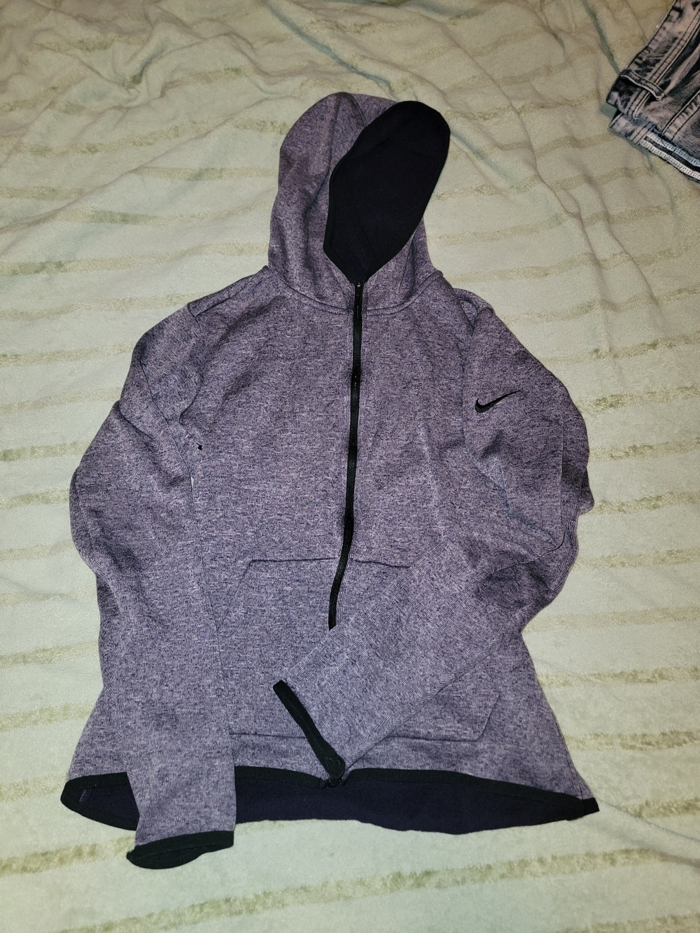 Nike Women's Purple Heather Full-Zip Hooded Jacket